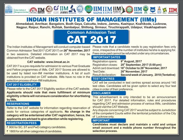 All About CAT 2017